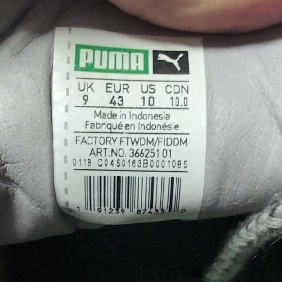 Puma Suede "Big Sean" Gray Leather Sneakers - Picture 9 of 11